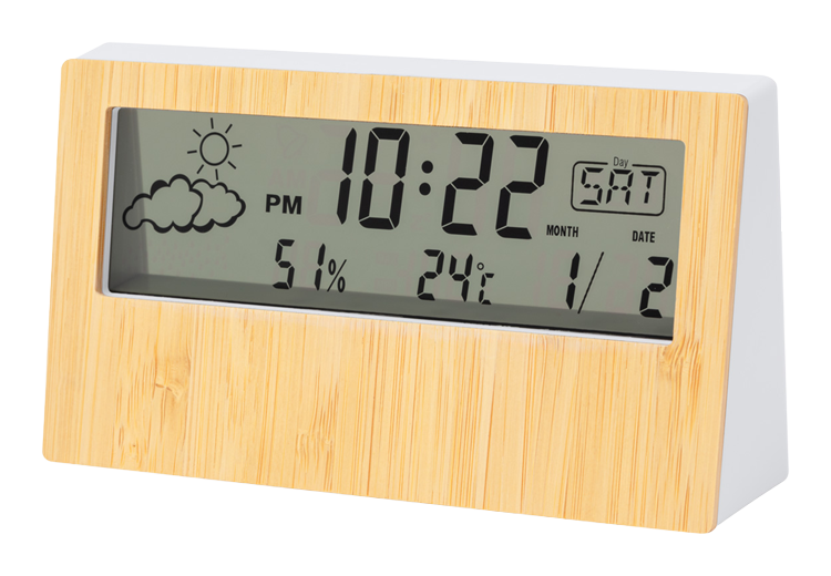 Roamer digitális óra és időjárás állomás hőmérővel