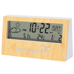 Zepra digitális óra és időjárás állomás hőmérővel